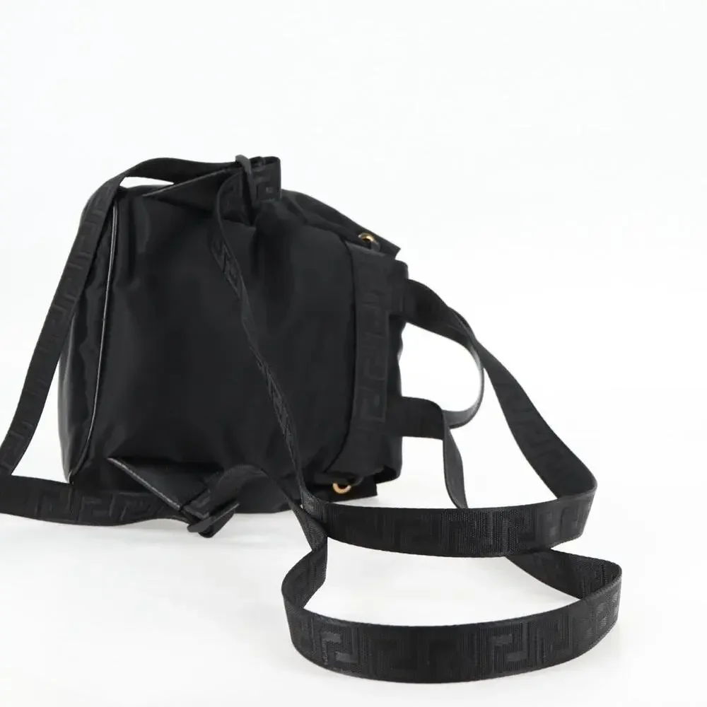 Versace Nylon Backpack Black